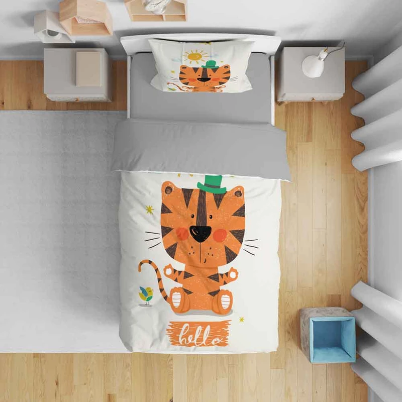 سرویس روتختی نوپه هوم  مدل ببری T5849 یک نفره 5 تکه