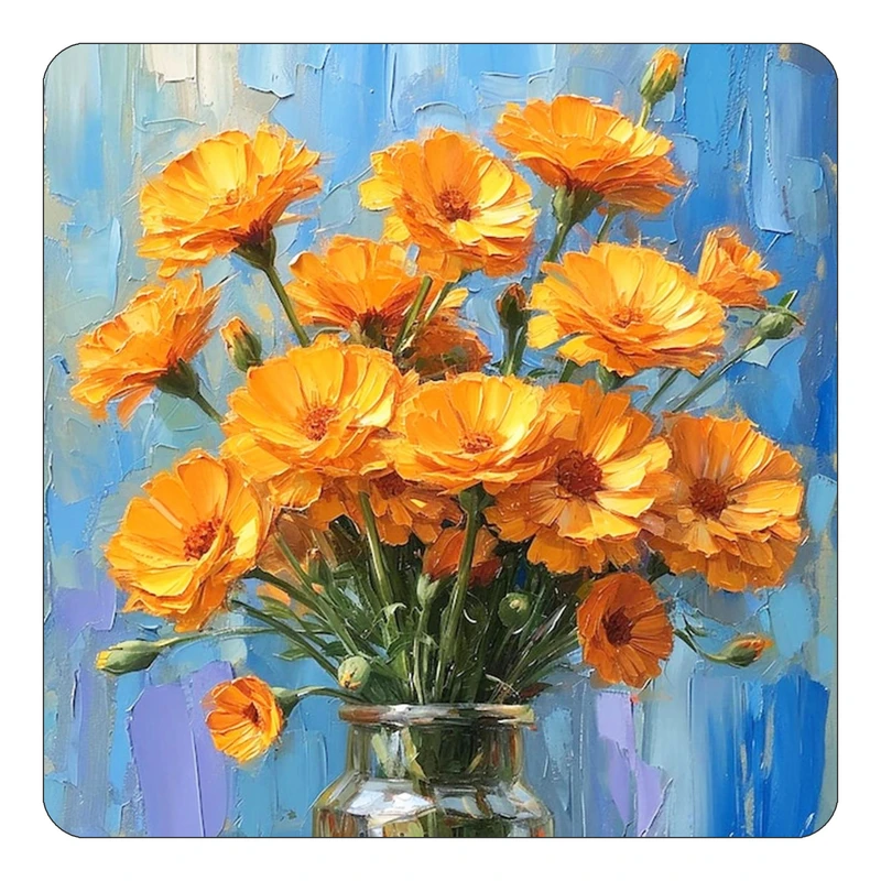 مگنت کاکتی طرح نقاشی رنگ روغن مدل mp70636