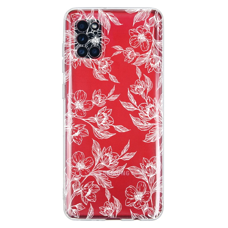 کاور مگافون طرح گل مدل C50-W مناسب برای گوشی موبایل سامسونگ Galaxy A31