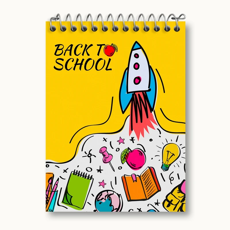 دفتر یادداشت 50 برگ خندالو مدل بازگشت به مدرسه کد 30017