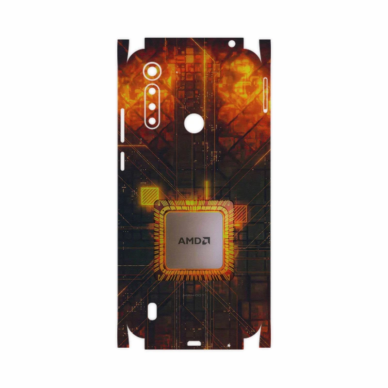 برچسب پوششی ماهوت مدل AMD Brand-FullSkin مناسب برای گوشی موبایل موتورولا Moto G8 Power Lite