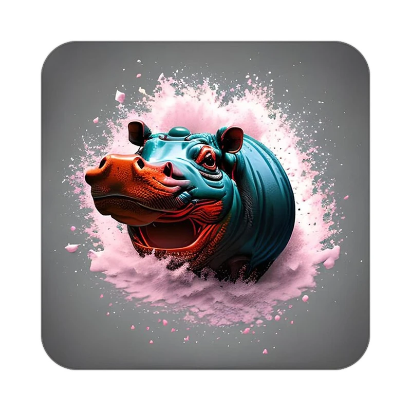 زیر لیوانی کاکتی طرح حیوانات رنگی مدل mp26322