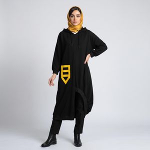 مانتو جلو بسته روی زانو زنانه تیلا مدل 7191201