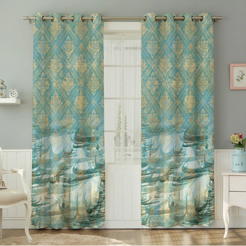 پرده نیروانا طرح  مدل مخمل کد 4479 سایز 140×280 سانتی متر