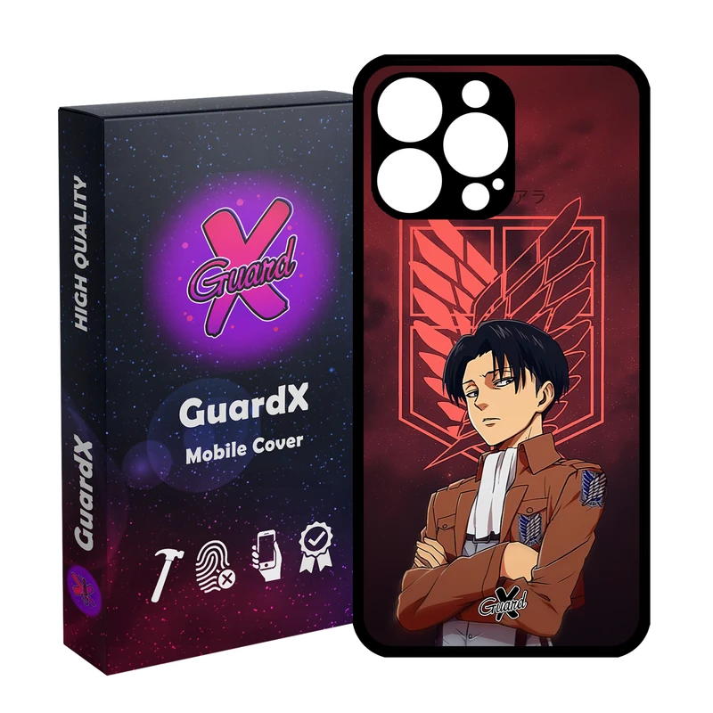 کاور گارد ایکس طرح Levi Anime مدل Glass10478 مناسب برای گوشی موبایل اپل iPhone 14 Pro Max