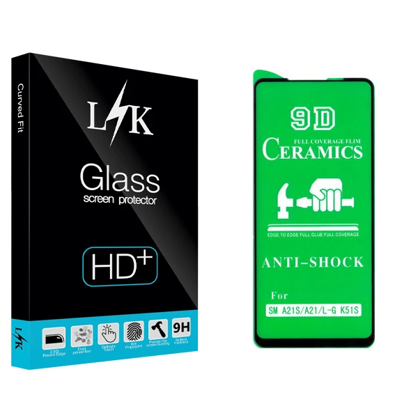 محافظ صفحه نمایش سرامیکی ال کی مدل +LITE مناسب برای گوشی موبایل سامسونگ Galaxy A21s / A21 / ال جی K51S