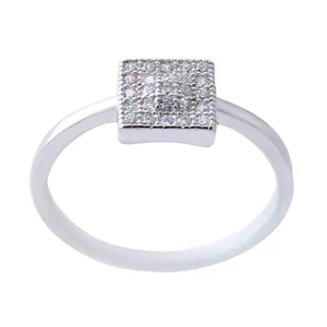 انگشتر نقره زنانه بازرگانی میلادی کد AWR_719