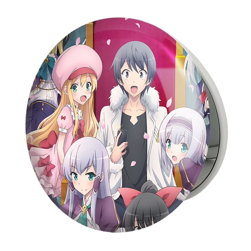 آینه جیبی خندالو طرح انیمه در دنیایی دیگر با تلفن هوشمندم مدل تاشو کد 27149 