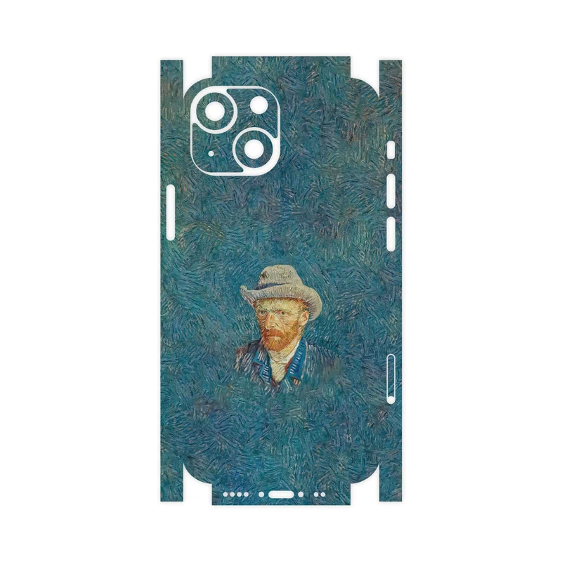 برچسب پوششی ماهوت مدل Self portrait with a gray felt hat-FullSkin مناسب برای گوشی موبایل اپل iPhone 13 Mini
