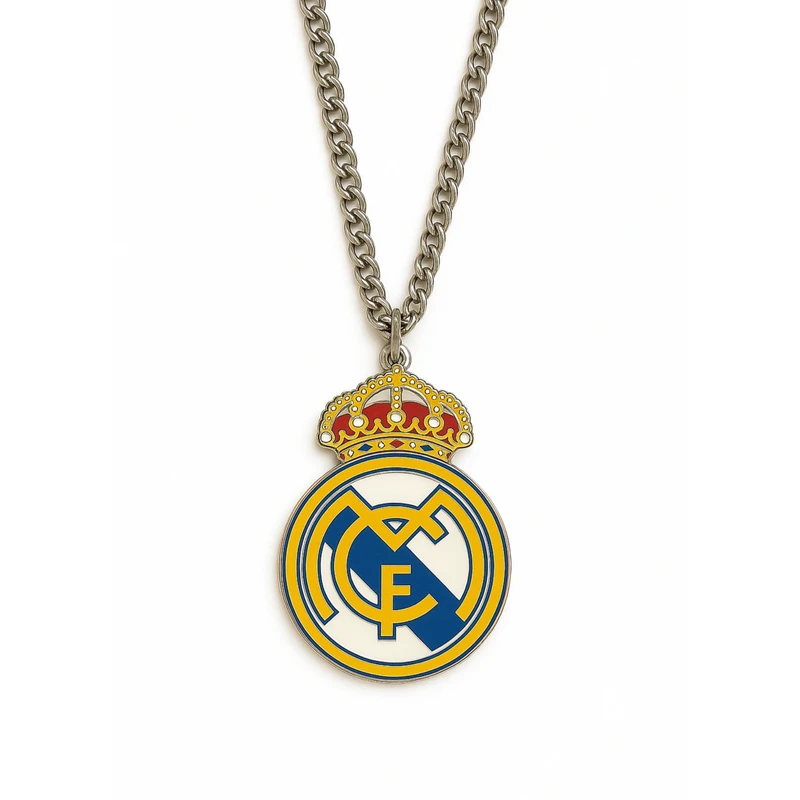 گردنبند مردانه طرح لوگوی رئال مادرید کد P98