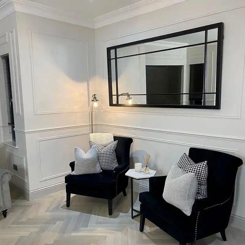 آینه تجسم مدل قدی فریم فلزی پرهان