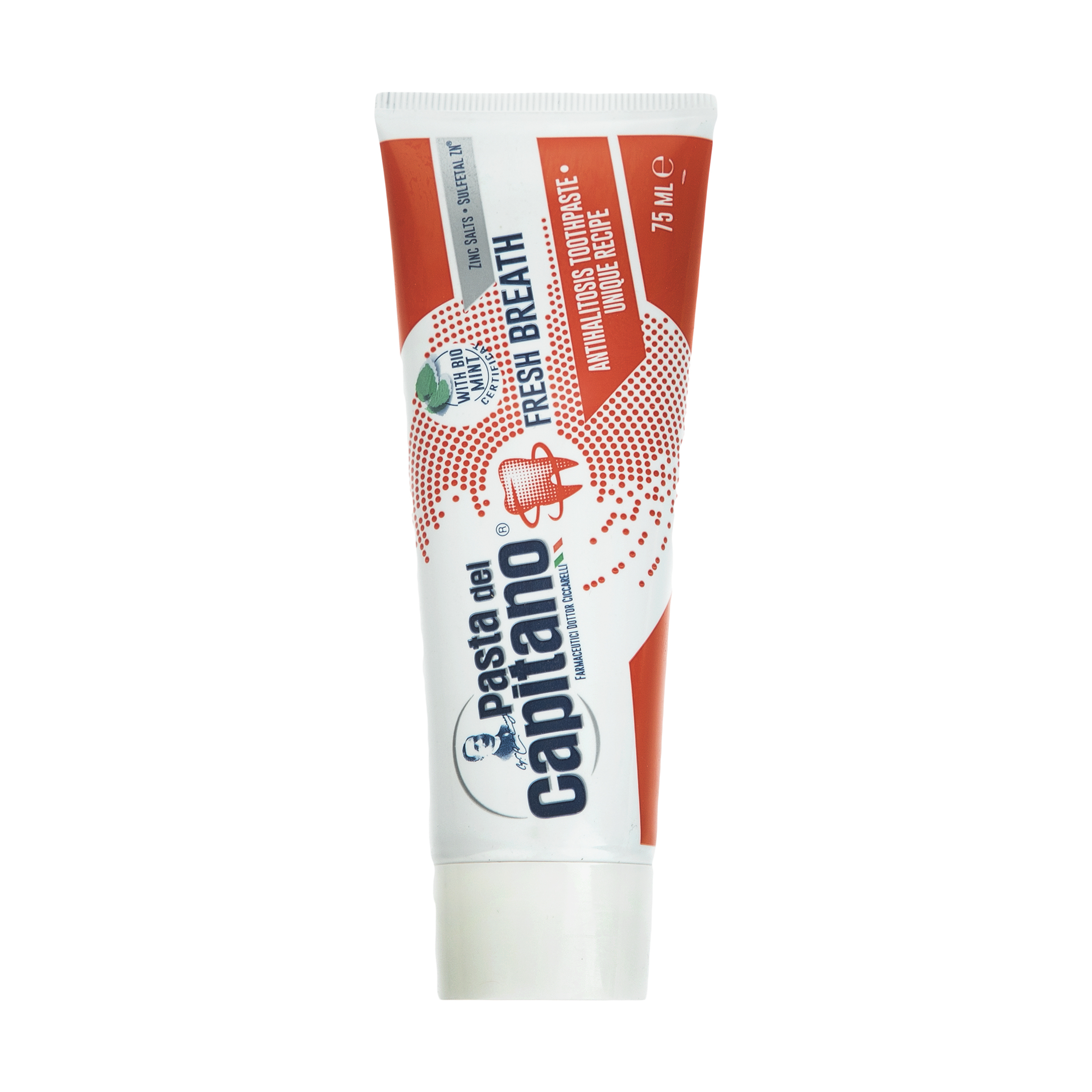 خمیر دندان پاستا دل کاپیتانو مدل Fresh Breath حجم 75 میلی لیتر