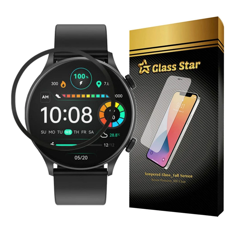 محافظ صفحه نمایش گلس استار مدل PMMAWATCH مناسب برای ساعت هوشمند هایلو Solar Plus