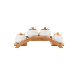 ست جا ادویه 4 تکه طرح پل کد Dgq180203005