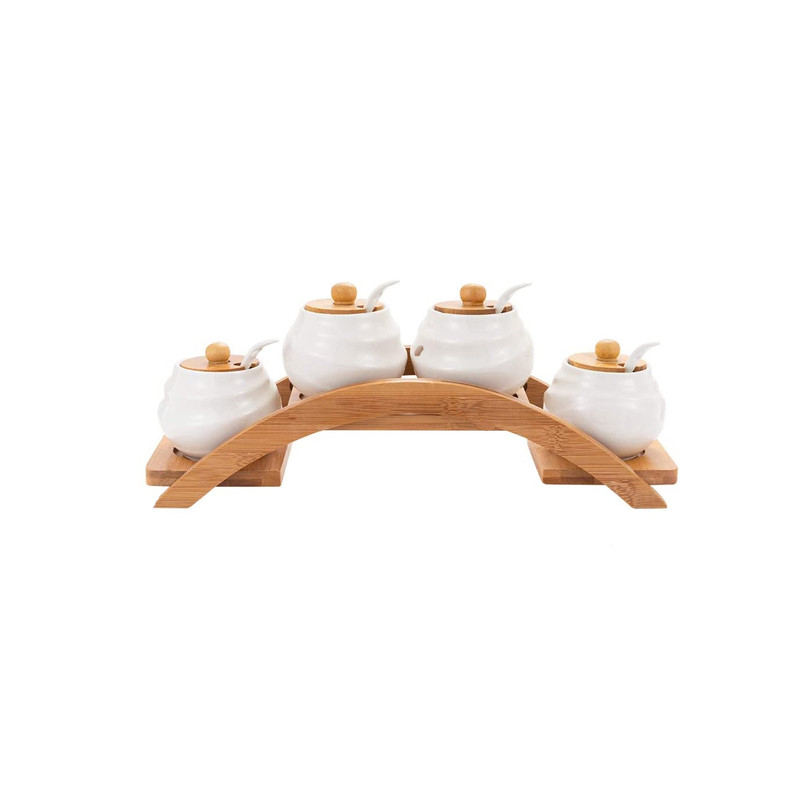 ست جا ادویه 4 تکه طرح پل کد Dgq180203005