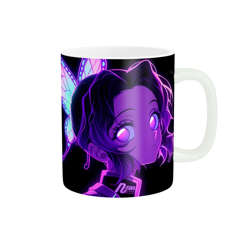 ماگ پاد آفرین طرح دخترانه نئونی شخصیت انیمه کد 1323