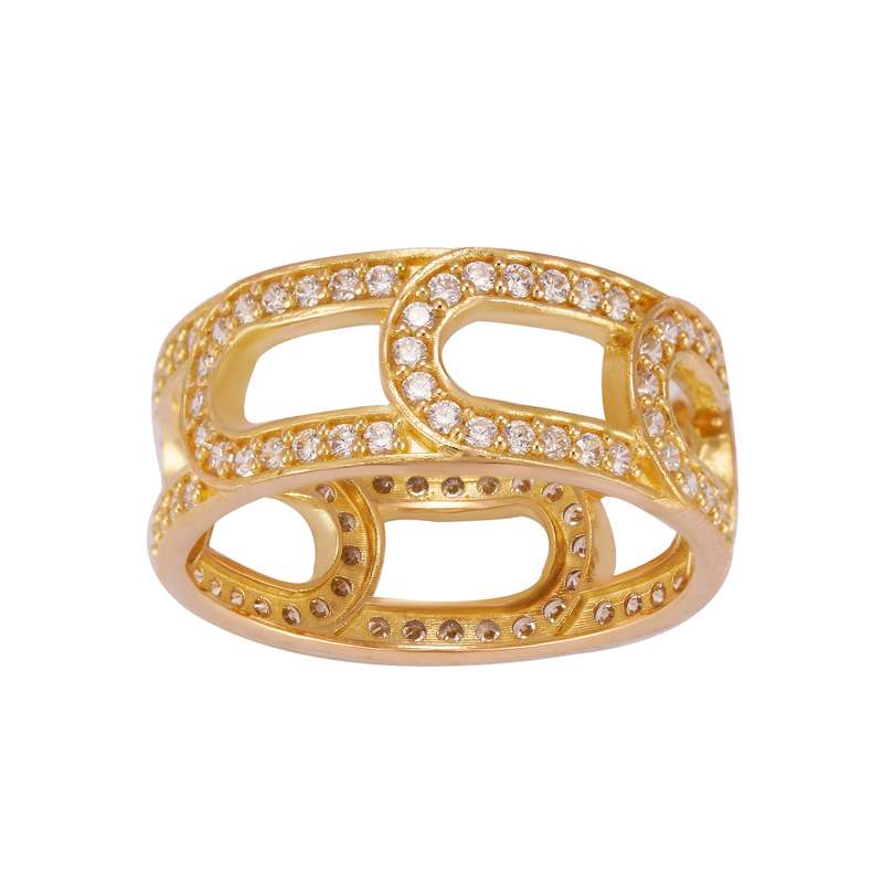 انگشتر طلا 18 عیار زنانه جواهری سون مدل 3610