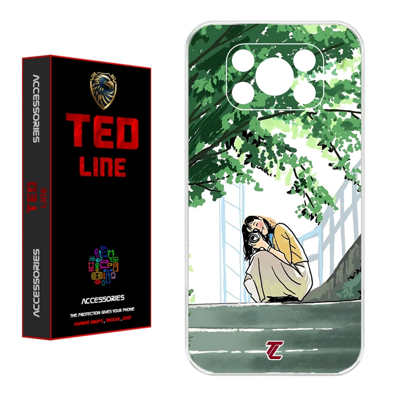 کاور تدلاین طرح دختر عکاس کد 1206 مناسب برای گوشی موبایل شیائومی Poco X3 / X3 Pro / X3 NFC