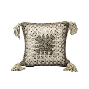 کاور کوسن بافتنی طرح گلاره کد 639