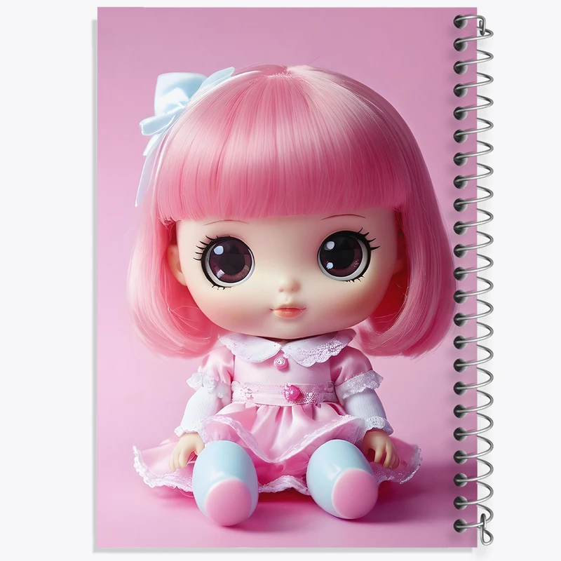 دفتر مشق 100 برگ خندالو طرح دخترانه (Girlish) کد 36887