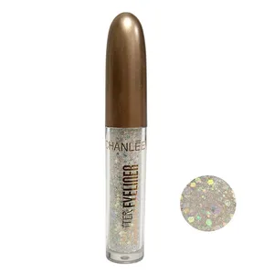 خط چشم مویی چانلی مدل گلیتری شماره 01 رنگ نقره ای