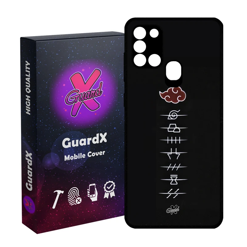 کاور گارد ایکس طرح Naruto Anime مدل Glass10586 مناسب برای گوشی موبایل سامسونگ Galaxy A21s