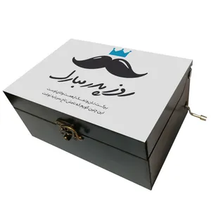 جعبه موزیکال مدل هندلی طرح روز پدر مبارک کد 1173