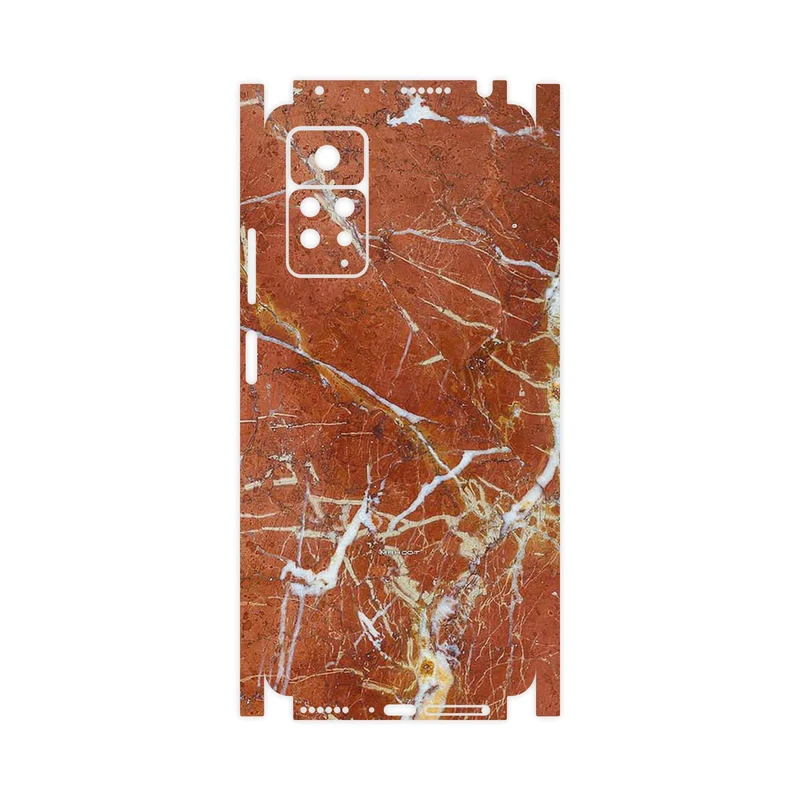 برچسب پوششی ماهوت مدل Red Marble-FullSkin مناسب برای گوشی موبایل شیائومی Redmi Note 11 Pro Plus 5G (India)