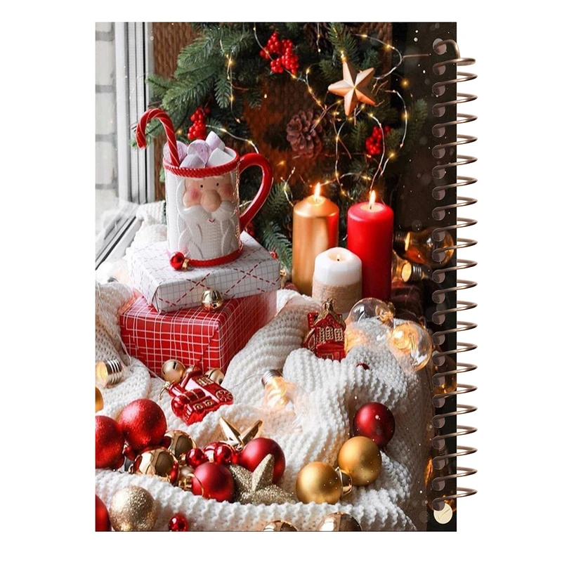 دفترچه یادداشت 100 برگ طرح کریسمس کد O178