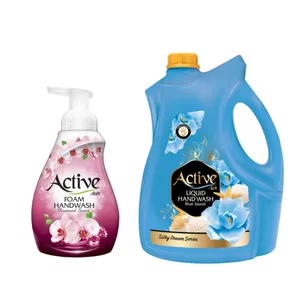 مایع دستشویی اکتیو مدل blue Island وزن 3750 به همراه فوم دستشویی اکتیو سری دیاموند مدل pink وزن 500 گرم