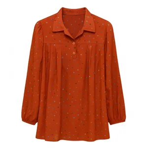 بلوز آستین بلند یقه انگلیسی زنانه مدل Monroe 