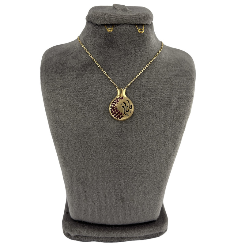 گردنبند طلا 18 عیار زنانه مدل انار