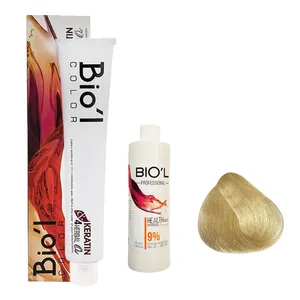 کیت رنگ مو بیول سری LIGHT PLATINUM شماره 11.0 حجم 100 میلی لیتر رنگ بلوند پلاتینه طبیعی روشن