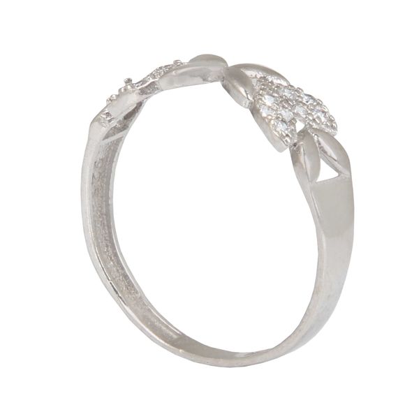 انگشتر نقره برلیان زنانه آبکاری رادیوم قالب جواهری کد AWRH_2439