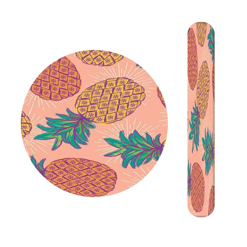 آینه آرایشی جیبی مدل اناناس کد 338 به همراه سوهان ناخن 