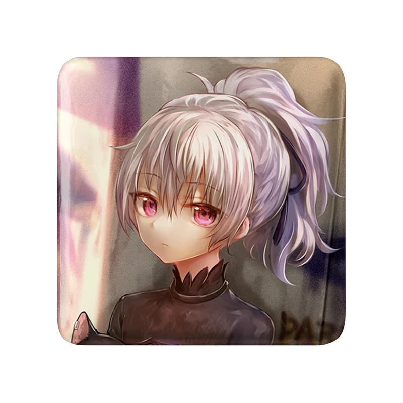 مگنت خندالو طرح یین انیمه تاریک تر از سیاهی Darker Than Black  مدل مربعی کد 22557