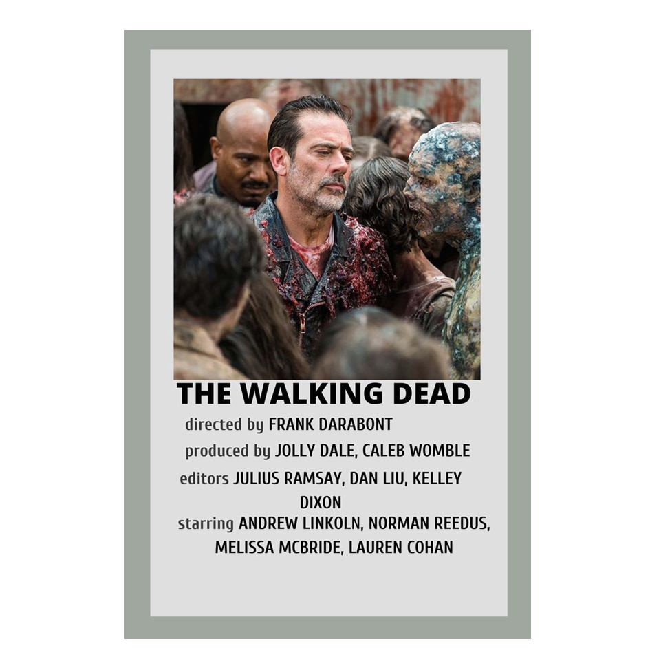پوستر مدل سریال مردگان متحرک Walking Dead طرح نیگان Negan کد 494