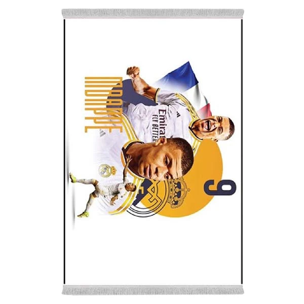 فرش پارچه‌ای دفه مدل فرشینه طرح فانتزی کد 8227