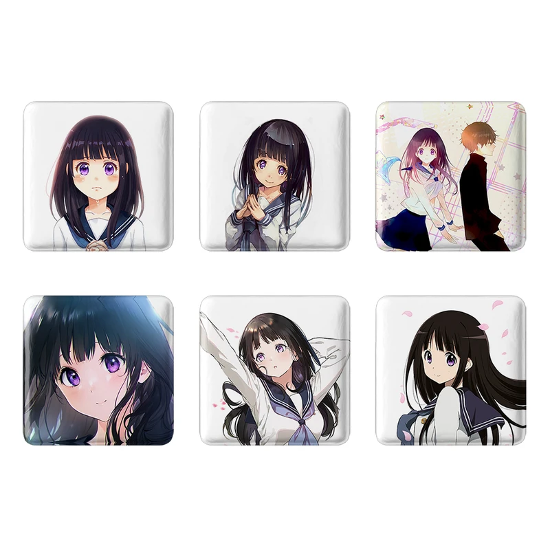 مگنت خندالو طرح انیمه هیوکا Hyouka کد 922A مجموعه 6 عددی