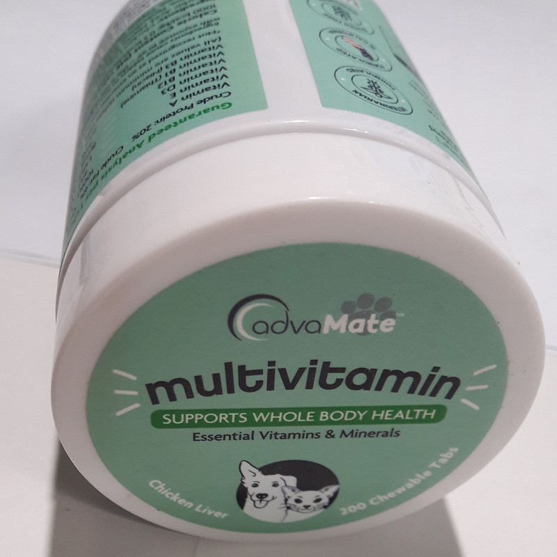قرص مکمل سگ و گربه ادوامیت مدل ویتامین و مواد معدنی کد TBZ01 بسته 200 عددی