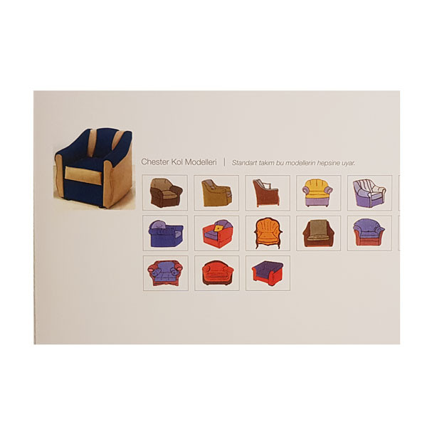 کاور مبل هفت نفره التین کوماش مدل CHESTER 2