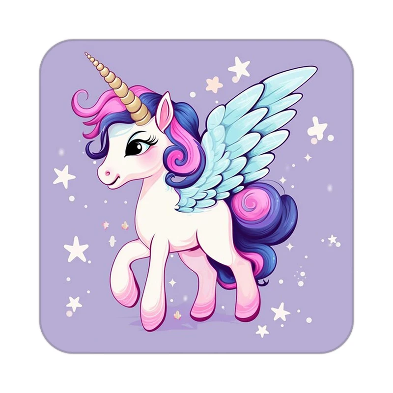 زیر لیوانی کاکتی طرح اسب تک شاخ و یونیکورن مدل mp29997