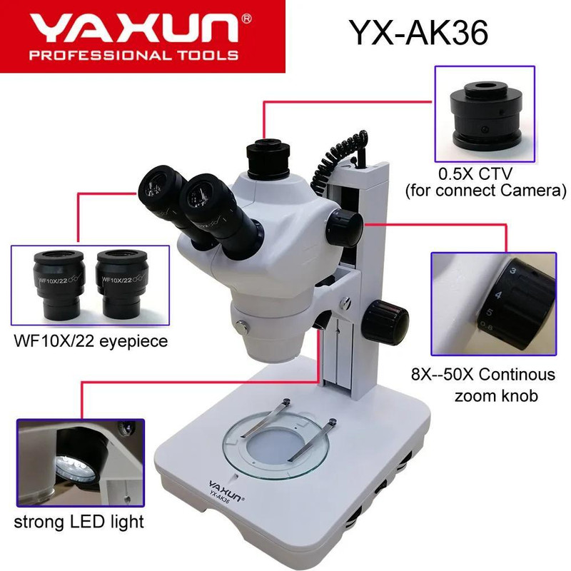 میکروسکوپ یاکسون مدل Yaxun ak36