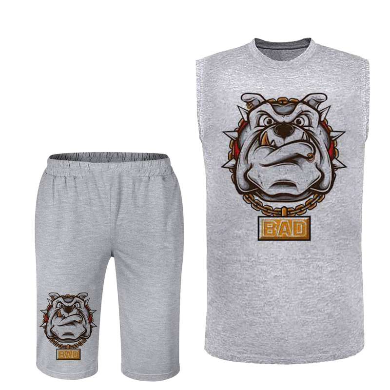 ست تاپ و شلوارک مردانه مدل سگ کد 177