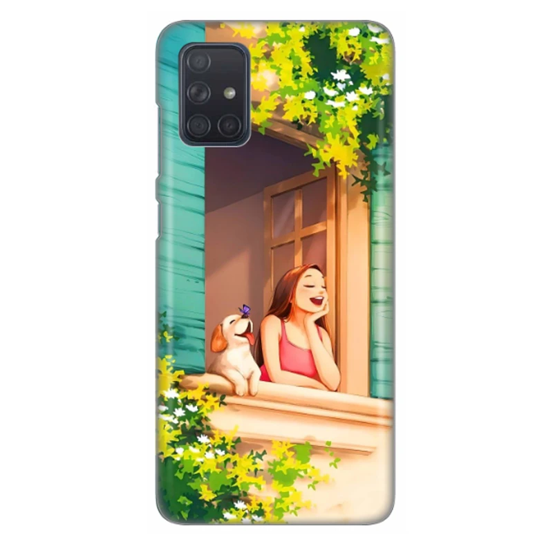 کاور طرح دختر و پنجره کد DIMO-015 مناسب برای گوشی موبایل سامسونگ Galaxy A31