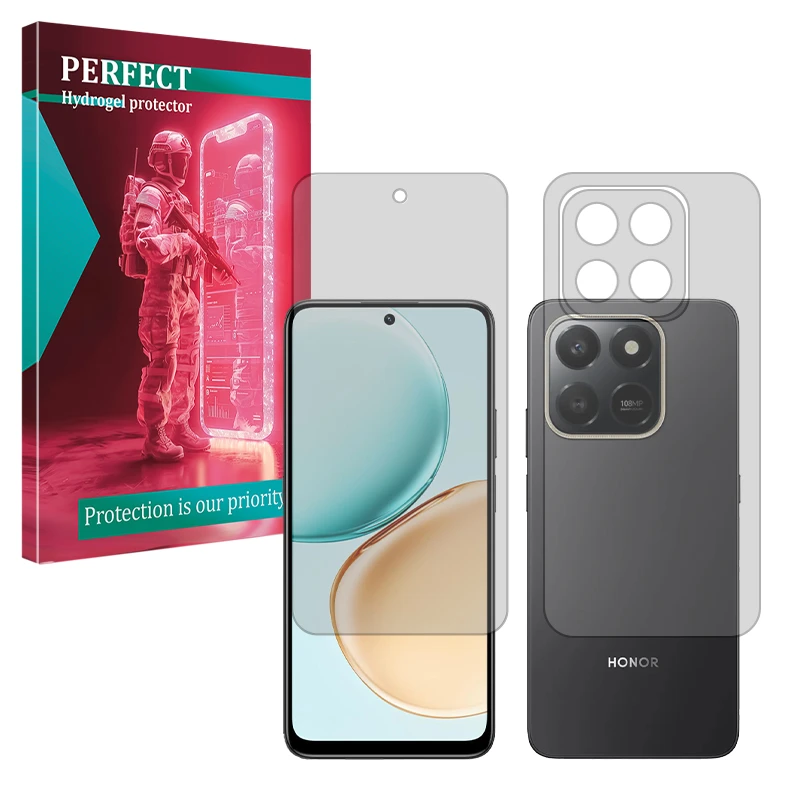 محافظ صفحه نمایش مات پرفکت مدل Tough مناسب برای گوشی موبایل آنر 400 Smart به همراه محافظ پشت گوشی