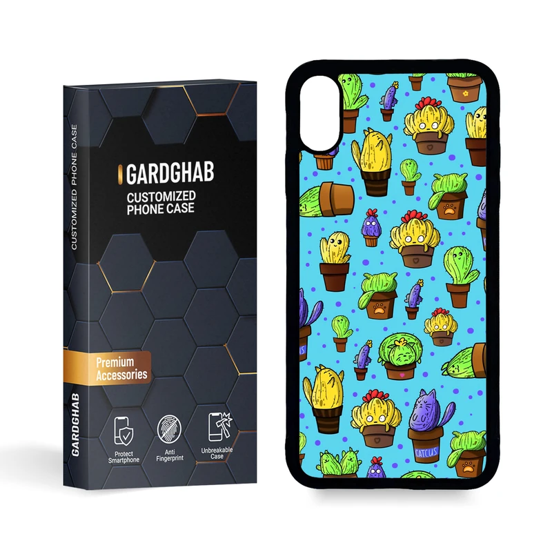 کاور گارد قاب مدل پشت گلس فانتزی مناسب برای گوشی موبایل اپل iPhone Xs MAX