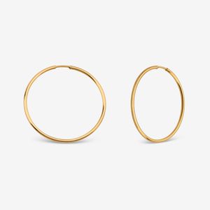 گوشواره حلقه‌ای طلا 18 عیار زنانه حافا گلد مدل Me20-3-4