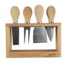 ست کارد صبحانه خوری مدل دسته چوبی مجموعه 4 عددی