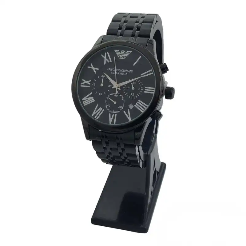 ست ساعت مچی عقربه ای زنانه و مردانه مدل سه موتوره کرنوگراف کد AR-M001